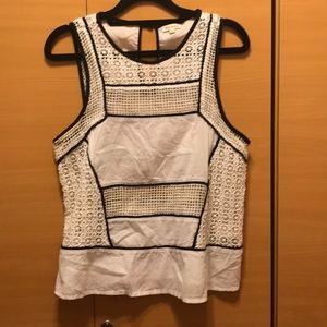 White crochet tank top